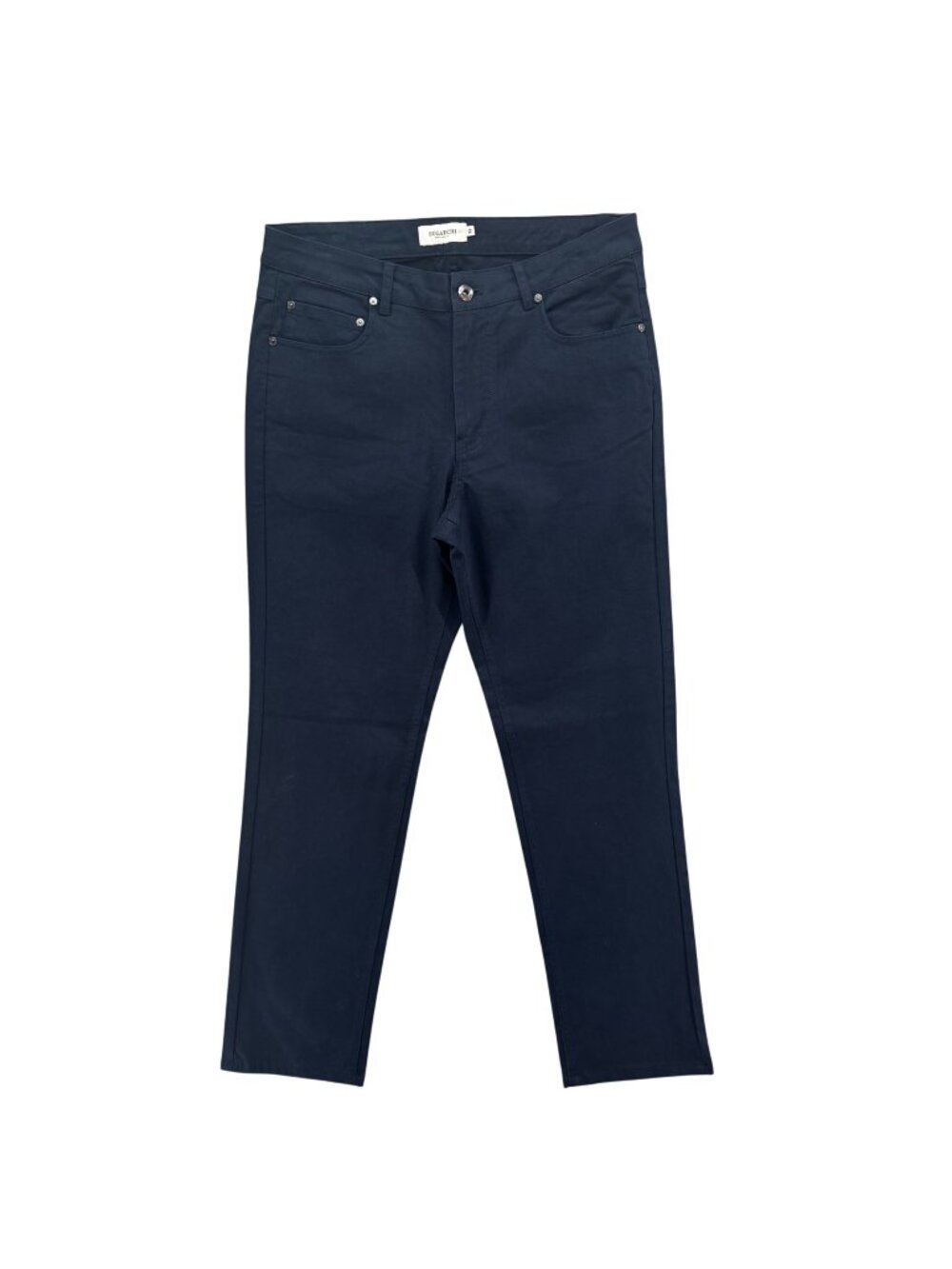 Bugatchi Preston Five Pocket Pants Mens Navy Blue Straight Stretch Cotton Sz 32